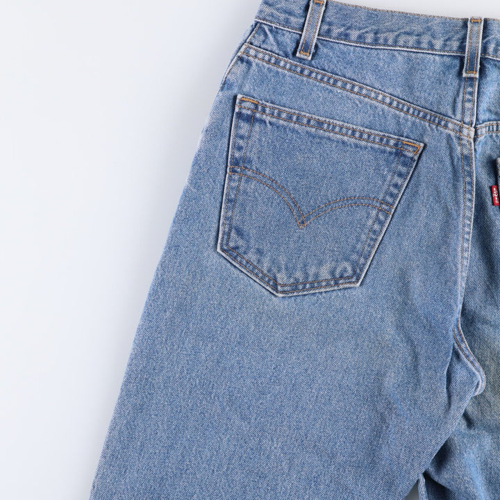 00'S Levi's 505 REGULAR FIT STRAIGHT LEG tapered denim pants for men, size w31 cotton blue type Vintage Second Hand