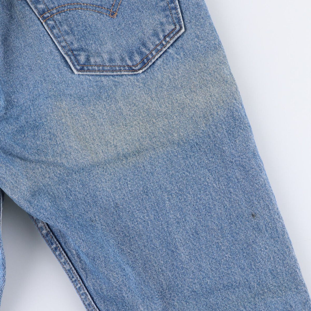 00'S Levi's 505 REGULAR FIT STRAIGHT LEG tapered denim pants for men, size w31 cotton blue type Vintage Second Hand