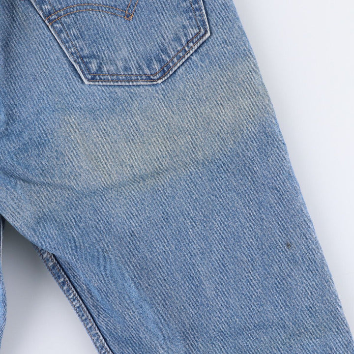 00'S Levi's 505 REGULAR FIT STRAIGHT LEG tapered denim pants for men, size w31 cotton blue type Vintage Second Hand