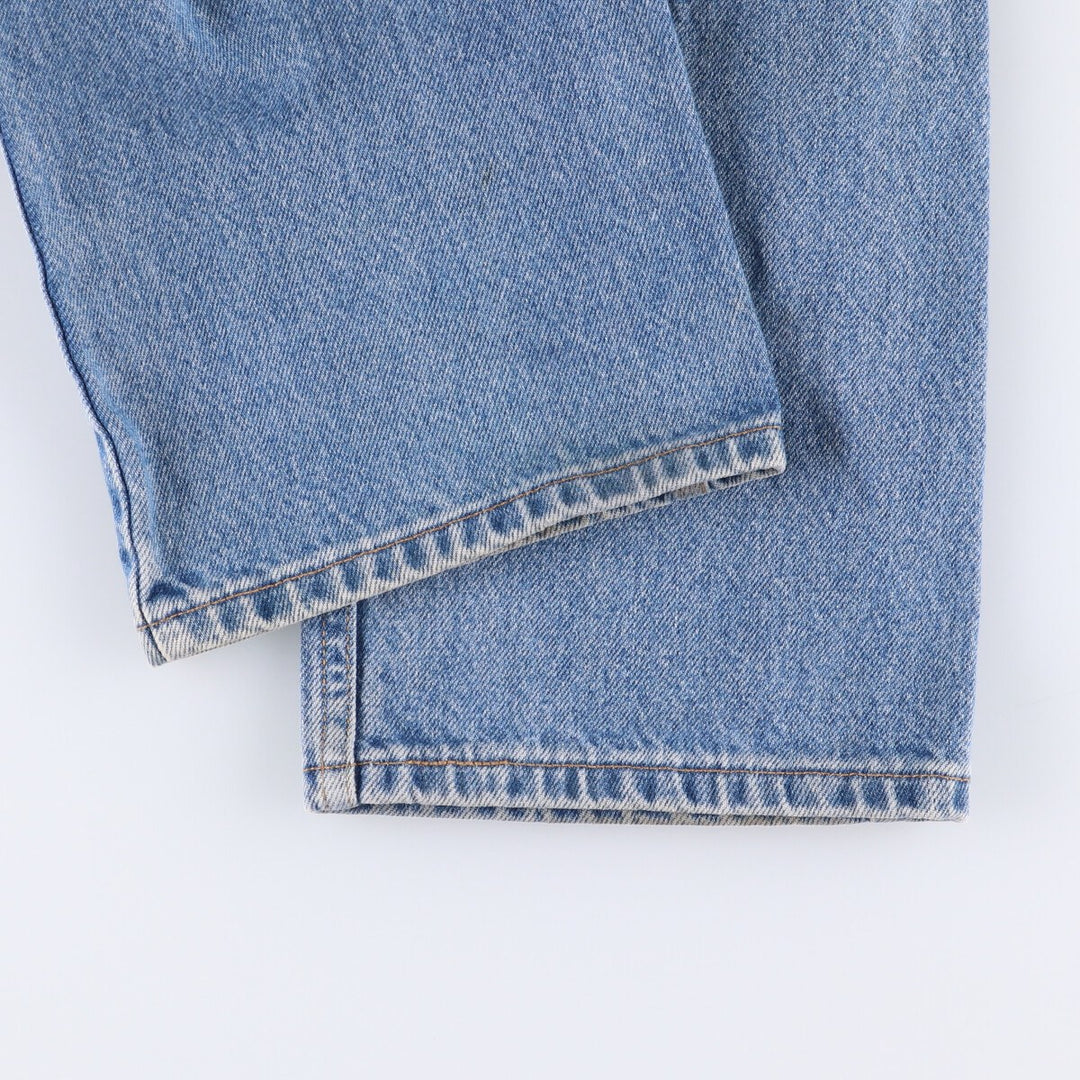 00'S Levi's 505 REGULAR FIT STRAIGHT LEG tapered denim pants for men, size w31 cotton blue type Vintage Second Hand