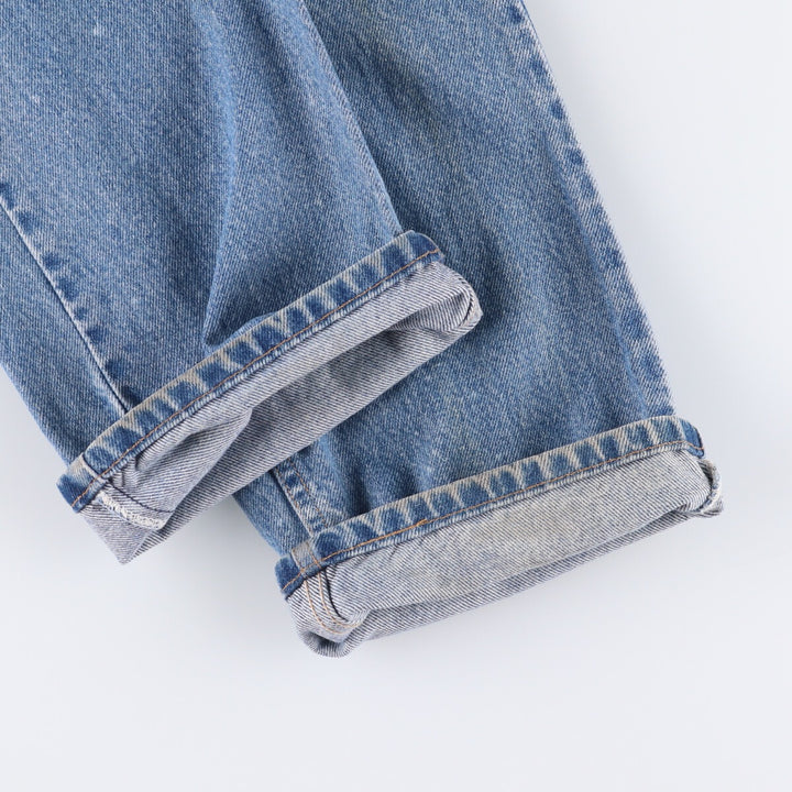 00'S Levi's 505 REGULAR FIT STRAIGHT LEG tapered denim pants for men, size w31 cotton blue type Vintage Second Hand