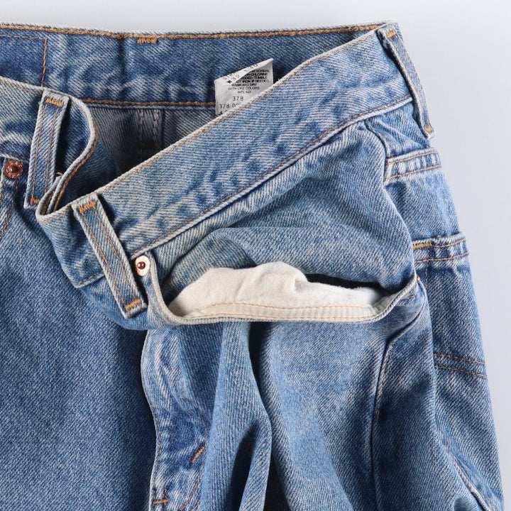 00'S Levi's 505 REGULAR FIT STRAIGHT LEG tapered denim pants for men, size w31 cotton blue type Vintage Second Hand