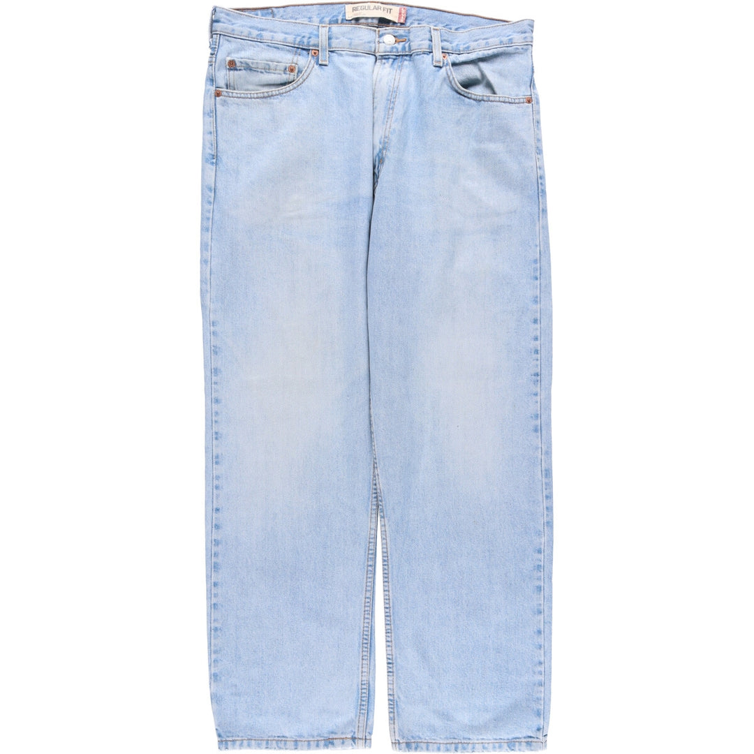 00'S Levi's 505 REGULAR FIT tapered denim pants for men, size w36 cotton Blue type light blue Vintage Second Hand