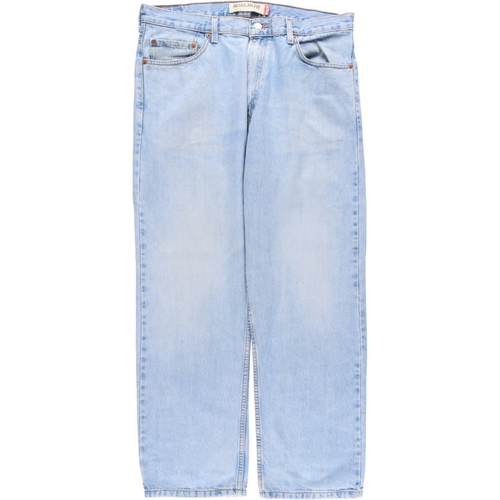 00'S Levi's 505 REGULAR FIT tapered denim pants for men, size w36 cotton Blue type light blue Vintage Second Hand