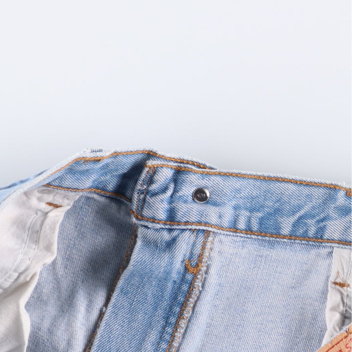 00'S Levi's 505 REGULAR FIT tapered denim pants for men, size w36 cotton Blue type light blue Vintage Second Hand