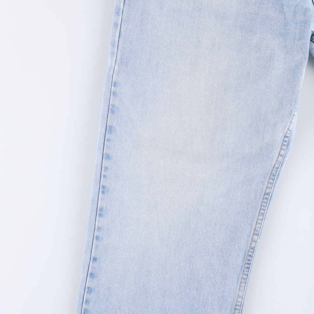 00'S Levi's 505 REGULAR FIT tapered denim pants for men, size w36 cotton Blue type light blue Vintage Second Hand