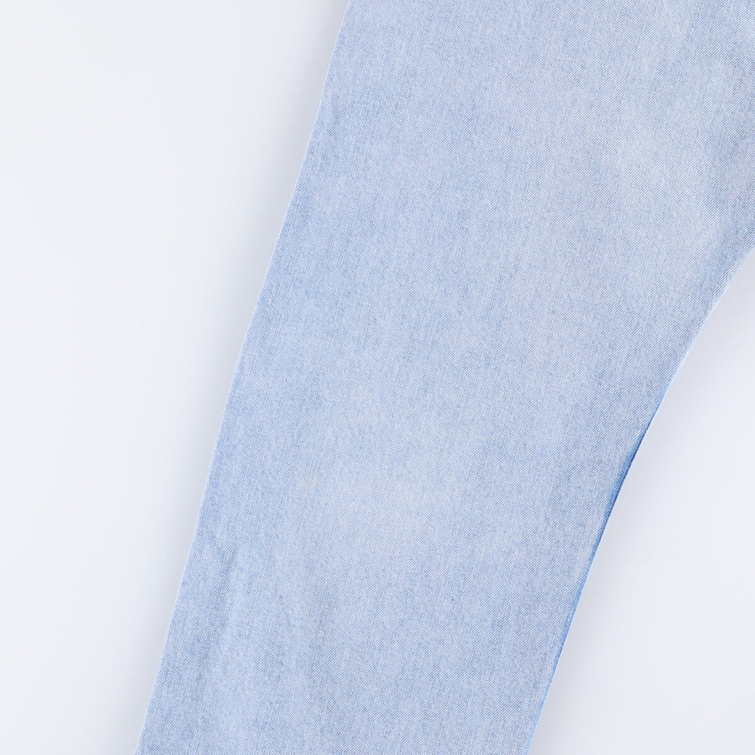00'S Levi's 505 REGULAR FIT tapered denim pants for men, size w36 cotton Blue type light blue Vintage Second Hand