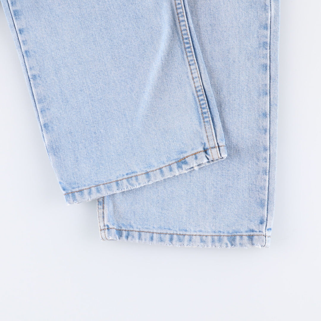 00'S Levi's 505 REGULAR FIT tapered denim pants for men, size w36 cotton Blue type light blue Vintage Second Hand