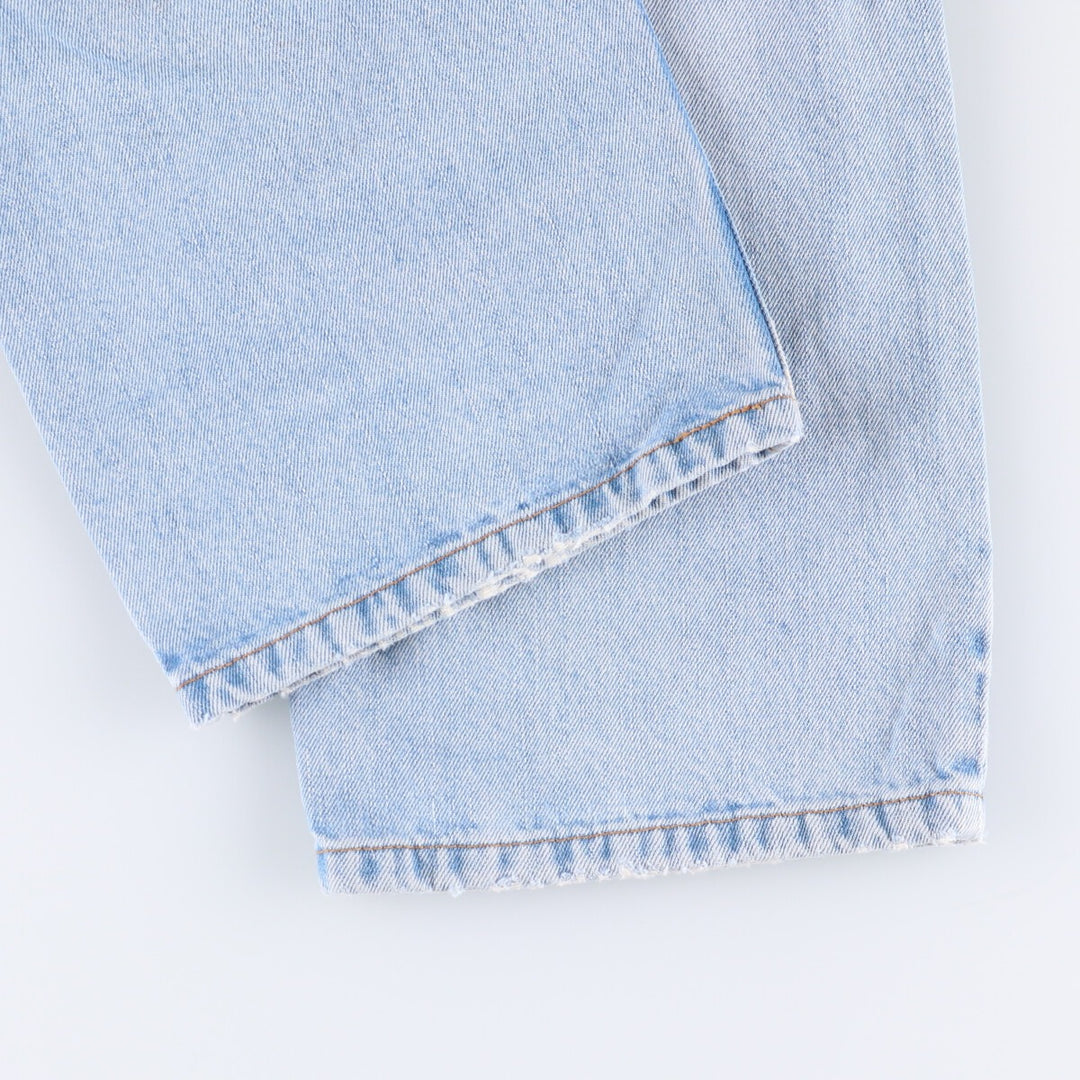 00'S Levi's 505 REGULAR FIT tapered denim pants for men, size w36 cotton Blue type light blue Vintage Second Hand