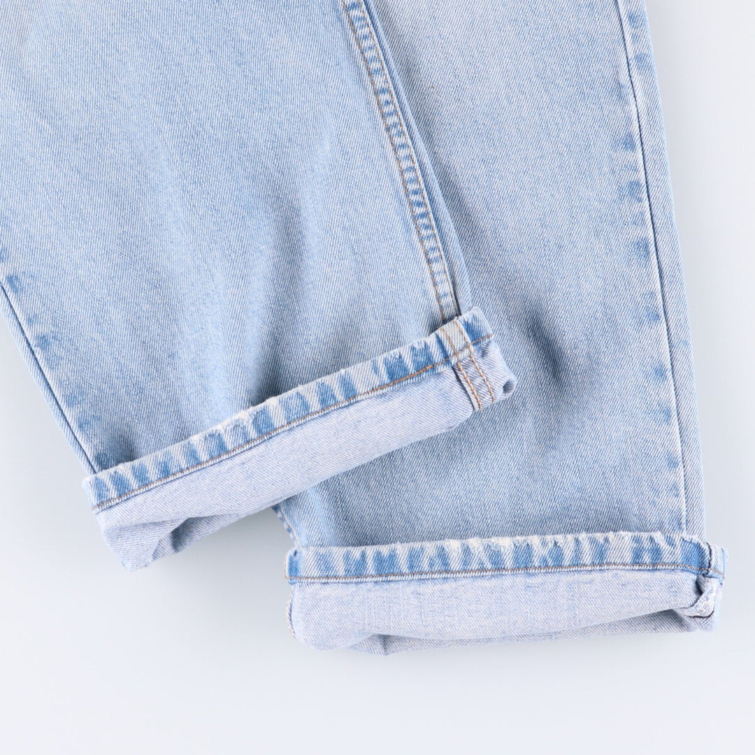 00'S Levi's 505 REGULAR FIT tapered denim pants for men, size w36 cotton Blue type light blue Vintage Second Hand
