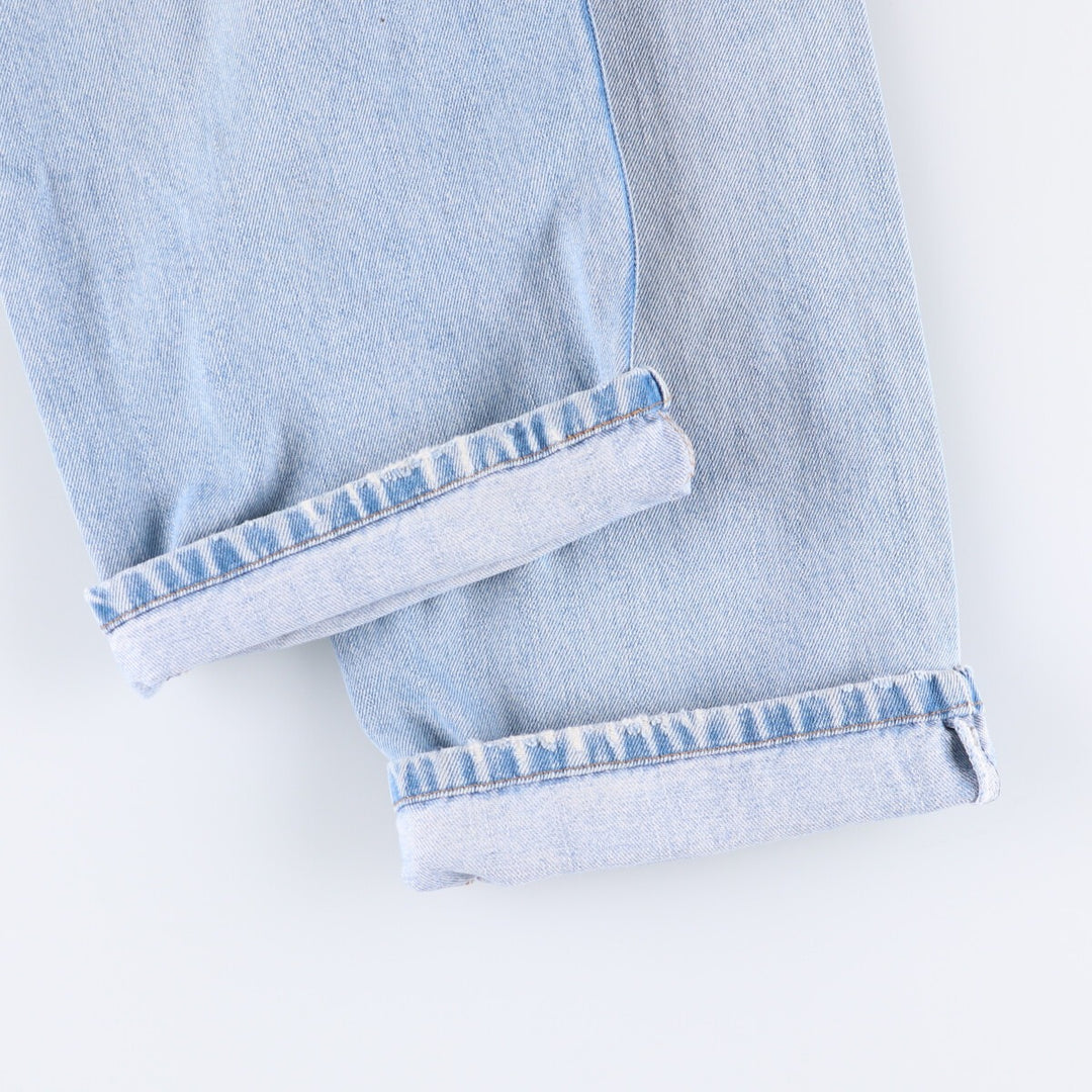 00'S Levi's 505 REGULAR FIT tapered denim pants for men, size w36 cotton Blue type light blue Vintage Second Hand