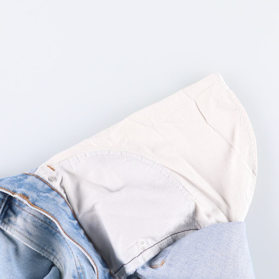 00'S Levi's 505 REGULAR FIT tapered denim pants for men, size w36 cotton Blue type light blue Vintage Second Hand