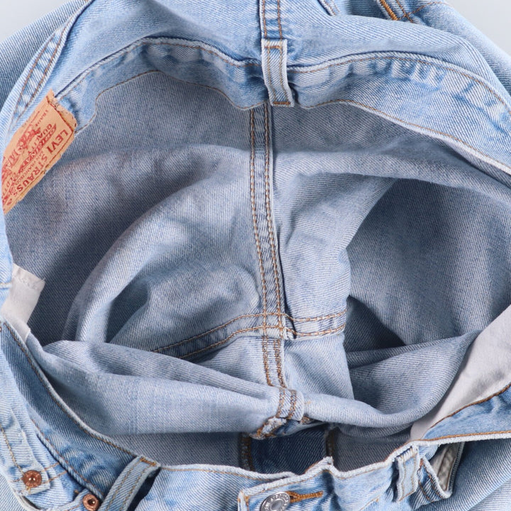 00'S Levi's 505 REGULAR FIT tapered denim pants for men, size w36 cotton Blue type light blue Vintage Second Hand