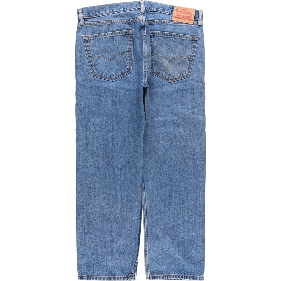 Levi's 505 tapered denim pants for men, size w37 cotton blue type Vintage Second Hand
