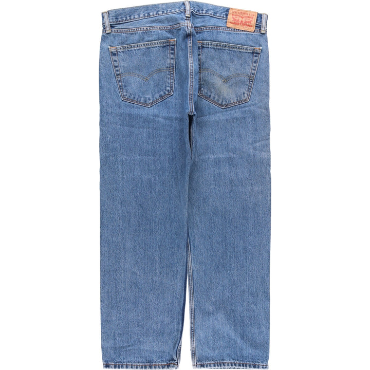 Levi's 505 tapered denim pants for men, size w37 cotton blue type Vintage Second Hand