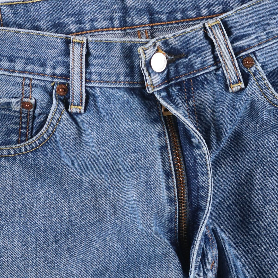 Levi's 505 tapered denim pants for men, size w37 cotton blue type Vintage Second Hand