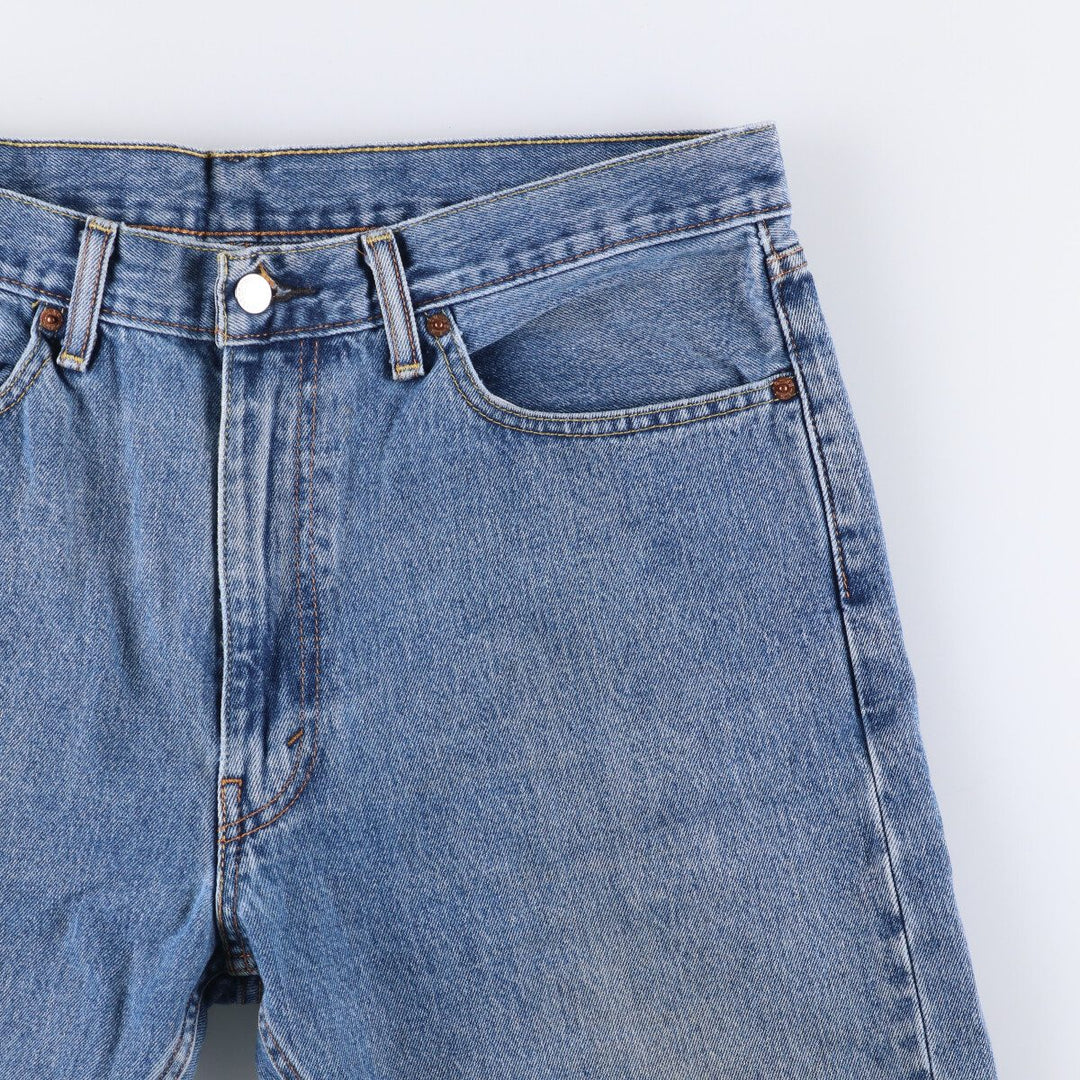 Levi's 505 tapered denim pants for men, size w37 cotton blue type Vintage Second Hand