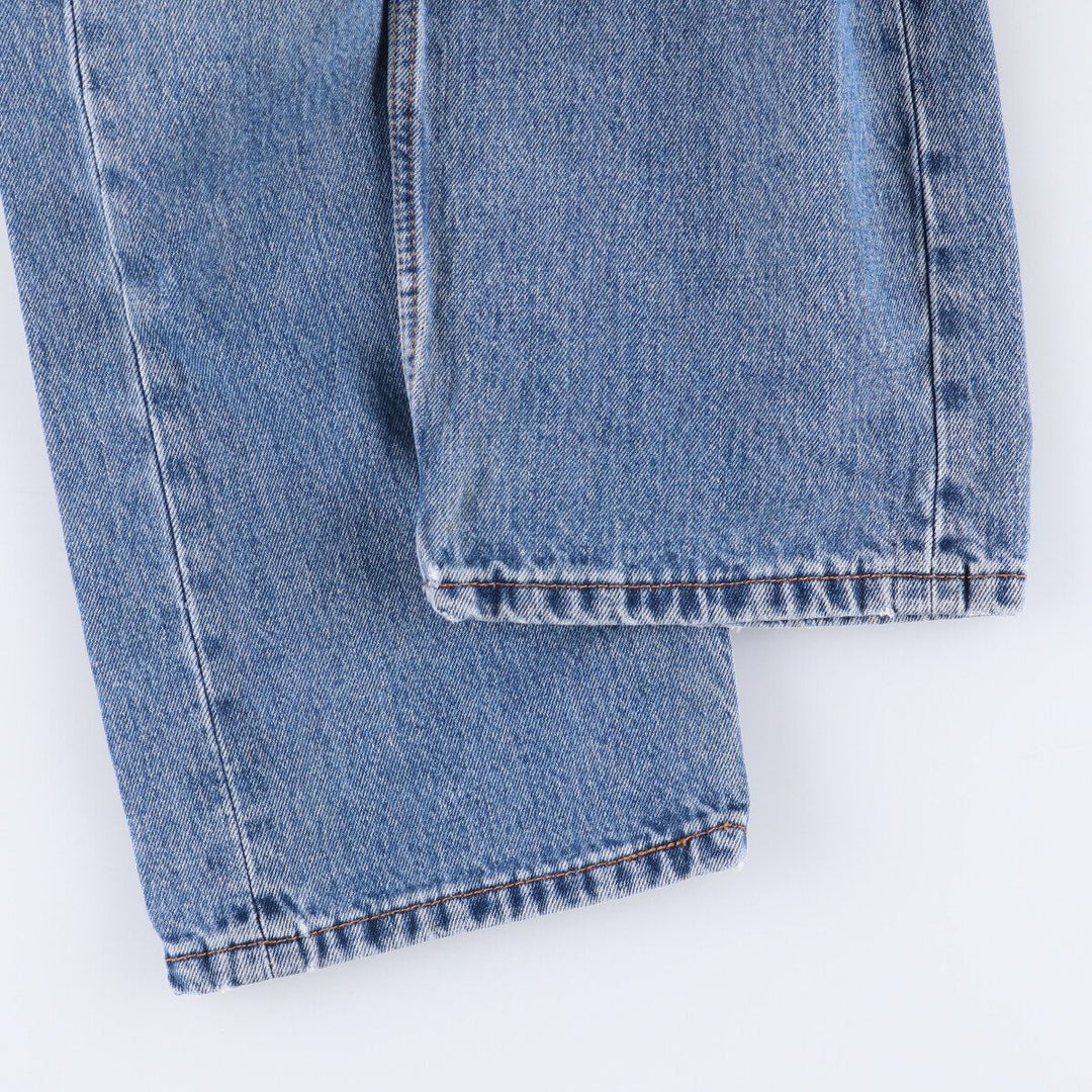 Levi's 505 tapered denim pants for men, size w37 cotton blue type Vintage Second Hand