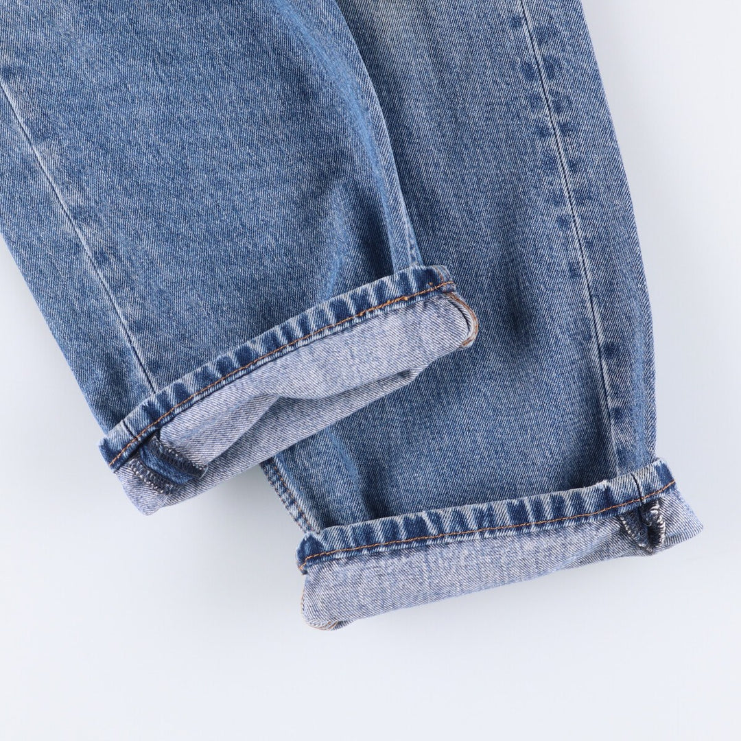 Levi's 505 tapered denim pants for men, size w37 cotton blue type Vintage Second Hand