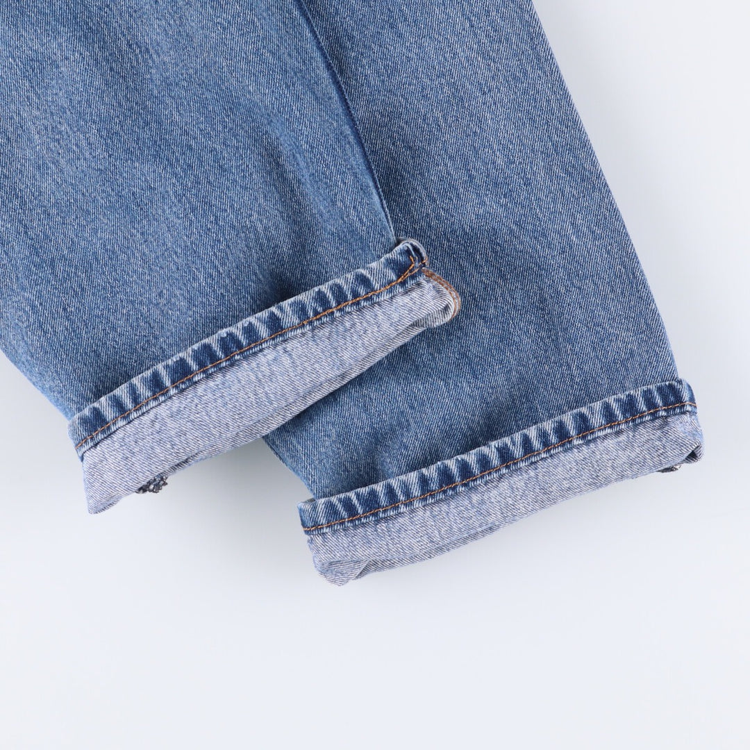 Levi's 505 tapered denim pants for men, size w37 cotton blue type Vintage Second Hand