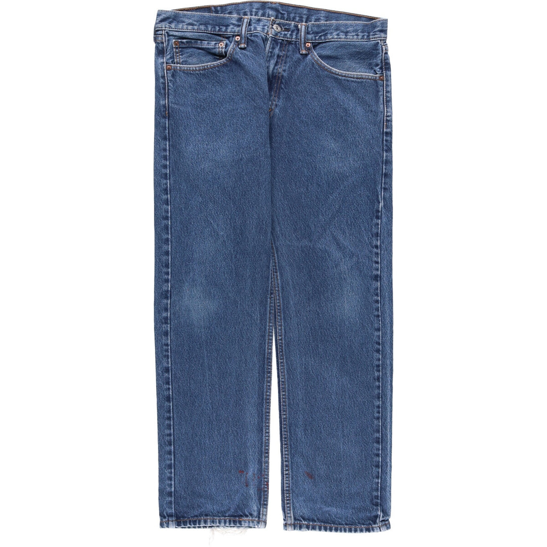Levi's 505 STRAIGHT FIT tapered denim pants for men, size w36 cotton blue type Vintage Second Hand