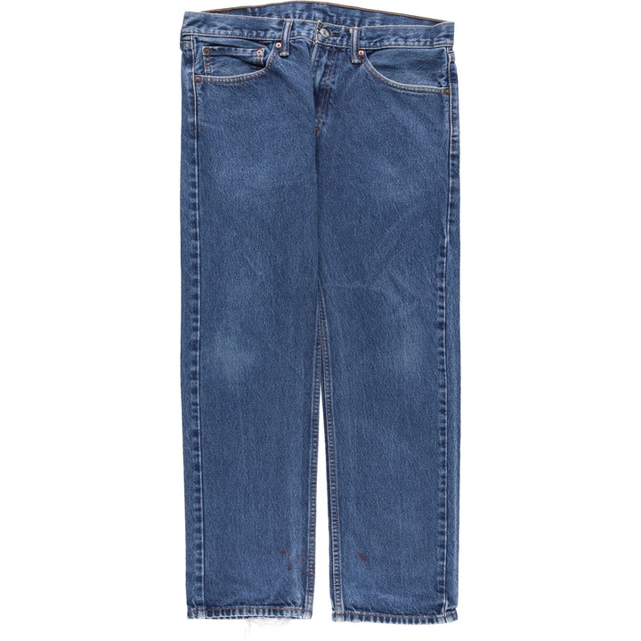 Levi's 505 STRAIGHT FIT tapered denim pants for men, size w36 cotton blue type Vintage Second Hand