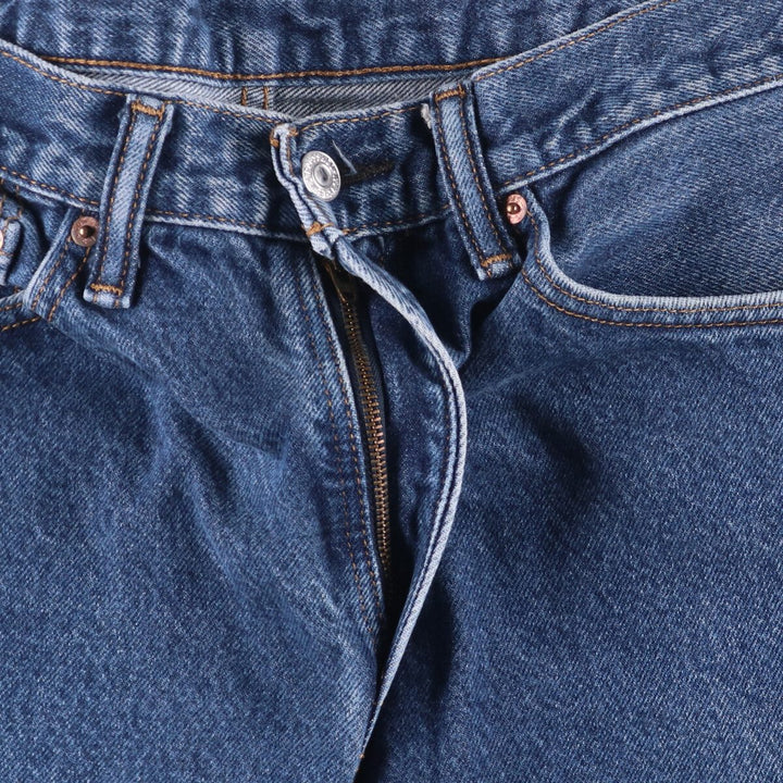 Levi's 505 STRAIGHT FIT tapered denim pants for men, size w36 cotton blue type Vintage Second Hand