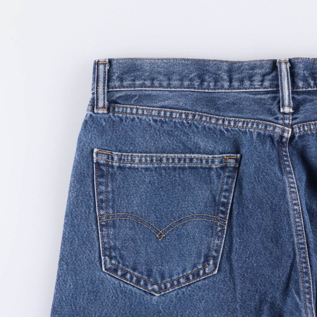 Levi's 505 STRAIGHT FIT tapered denim pants for men, size w36 cotton blue type Vintage Second Hand