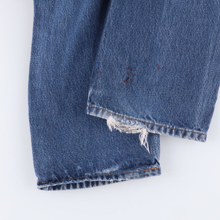 Levi's 505 STRAIGHT FIT tapered denim pants for men, size w36 cotton blue type Vintage Second Hand