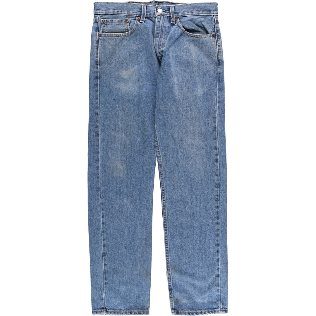 Levi's 505 Tapered Denim Pants, Men's Size 34, Zipper Fly cotton blue type Vintage Second Hand