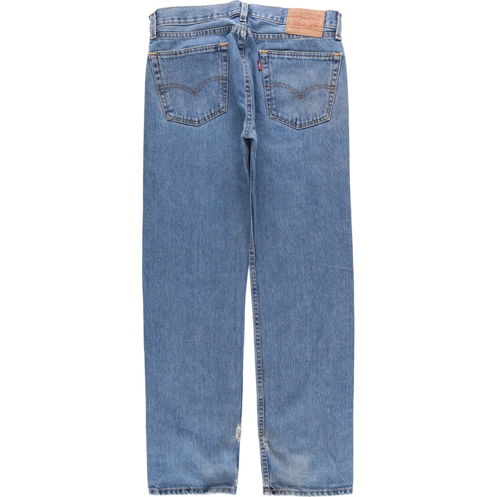 Levi's 505 Tapered Denim Pants, Men's Size 34, Zipper Fly cotton blue type Vintage Second Hand