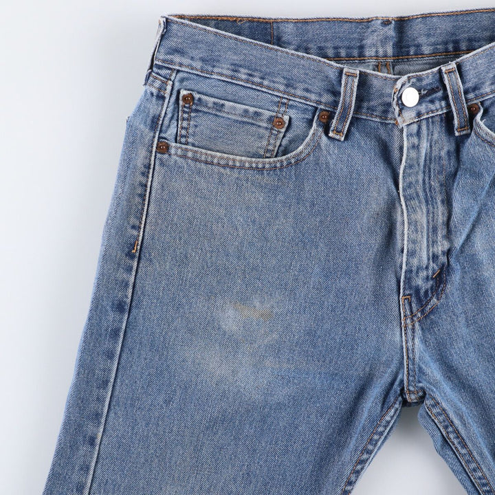 Levi's 505 Tapered Denim Pants, Men's Size 34, Zipper Fly cotton blue type Vintage Second Hand