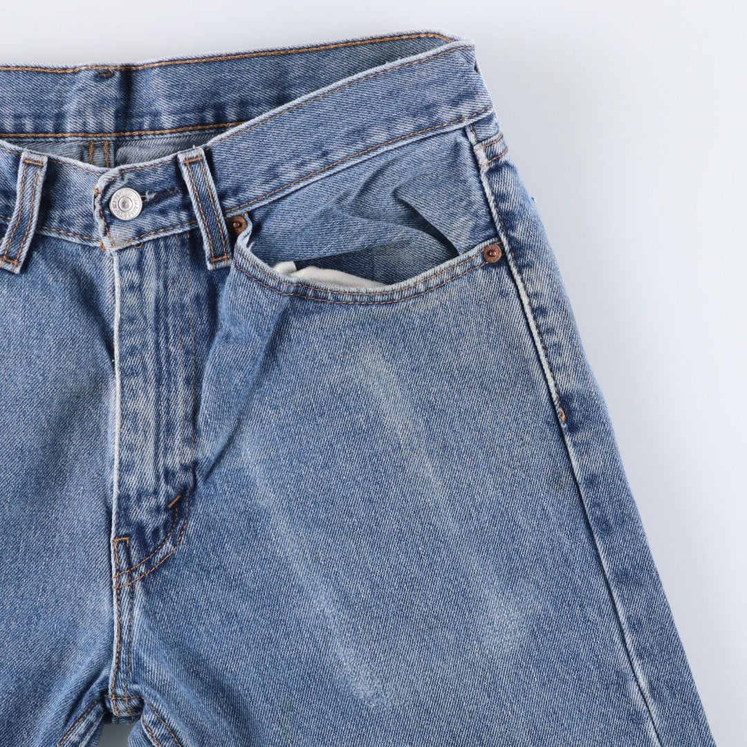 Levi's 505 Tapered Denim Pants, Men's Size 34, Zipper Fly cotton blue type Vintage Second Hand