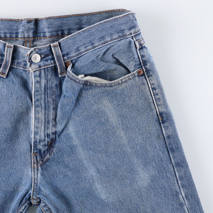Levi's 505 Tapered Denim Pants, Men's Size 34, Zipper Fly cotton blue type Vintage Second Hand