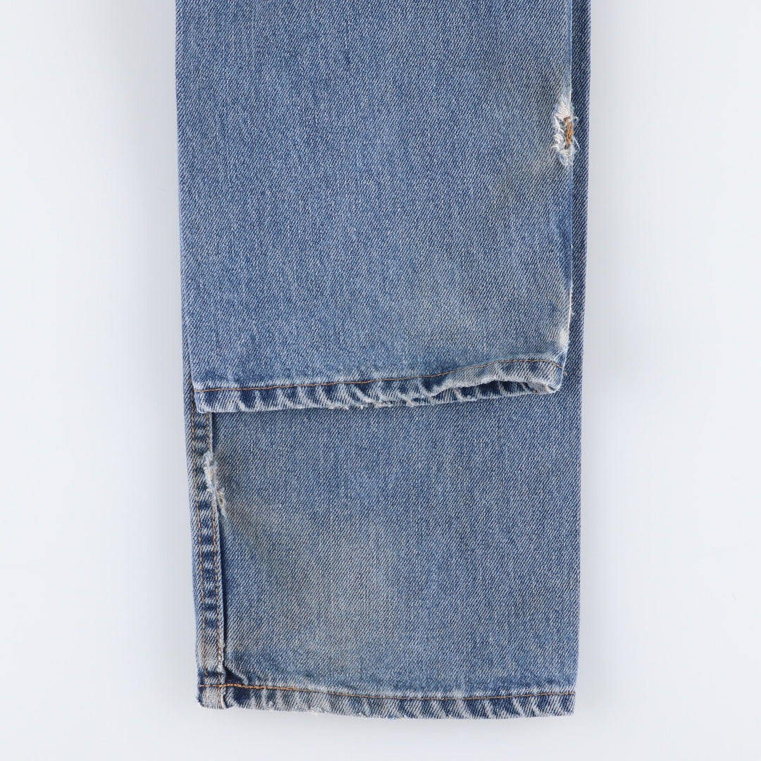 Levi's 505 Tapered Denim Pants, Men's Size 34, Zipper Fly cotton blue type Vintage Second Hand