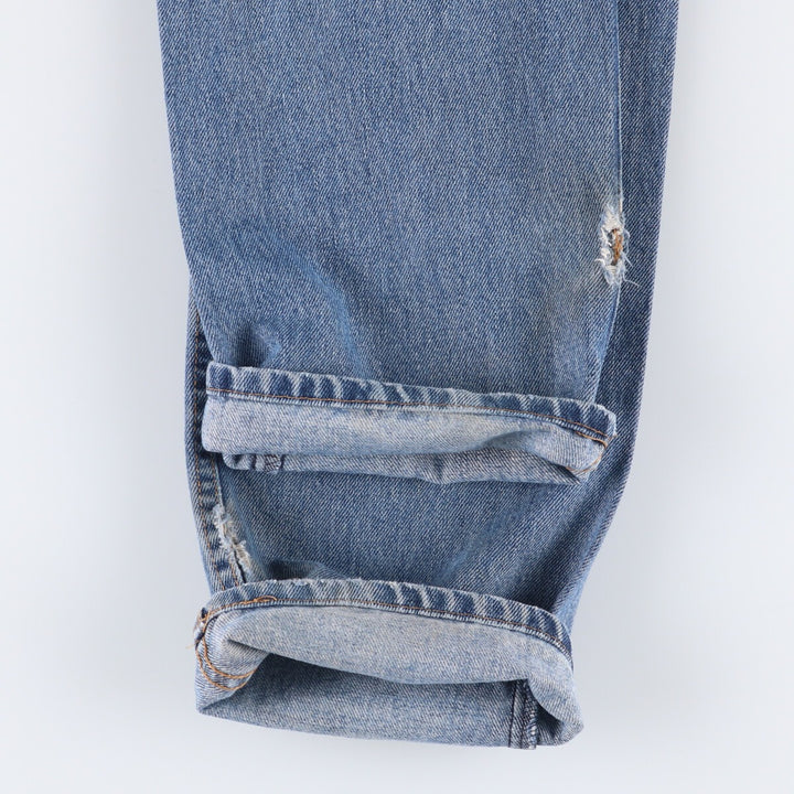 Levi's 505 Tapered Denim Pants, Men's Size 34, Zipper Fly cotton blue type Vintage Second Hand
