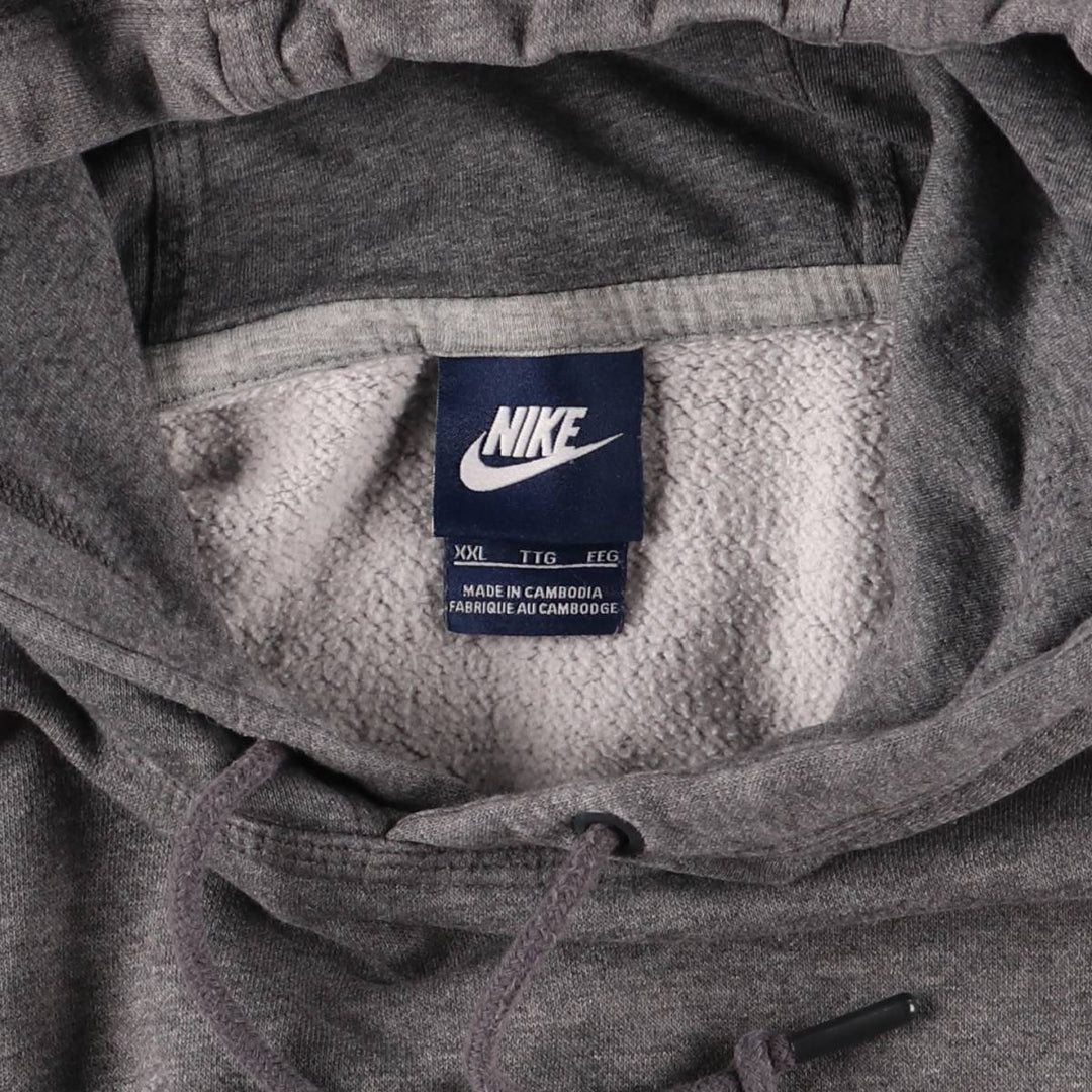 Nike Sweat Pullover Hoodie Men's XXL cotton gray type Vintage Second Hand