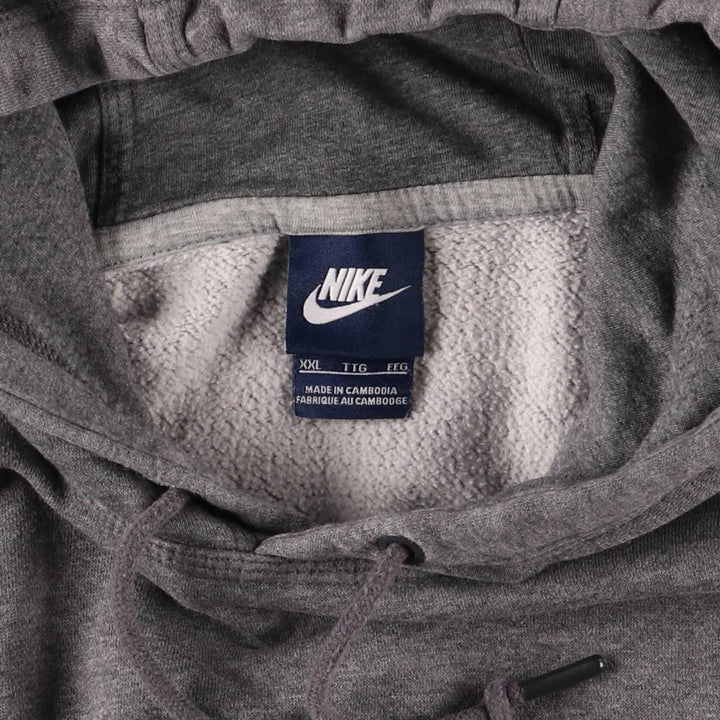 Nike Sweat Pullover Hoodie Men's XXL cotton gray type Vintage Second Hand