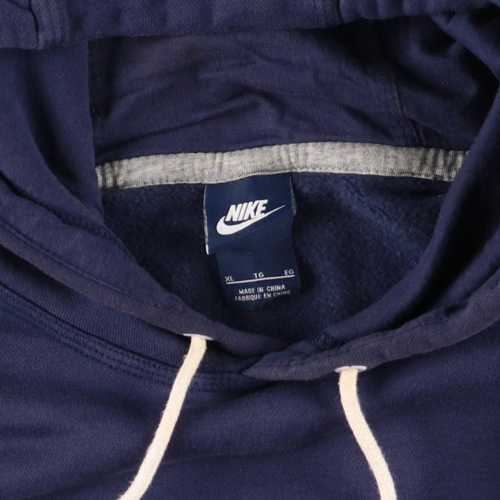 Nike Sweat Pullover Hoodie Men's XL Size cotton navy blue type Vintage Second Hand