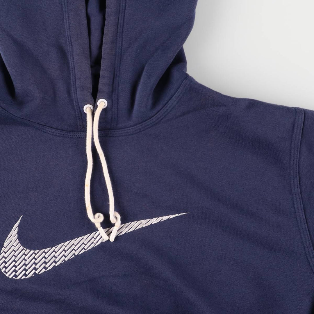Nike Sweat Pullover Hoodie Men's XL Size cotton navy blue type Vintage Second Hand