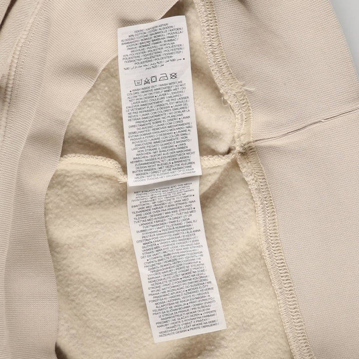 Nike Center Logo Sweat Pullover Hoodie, Men's Size Small cotton ivory Vintage Second Hand