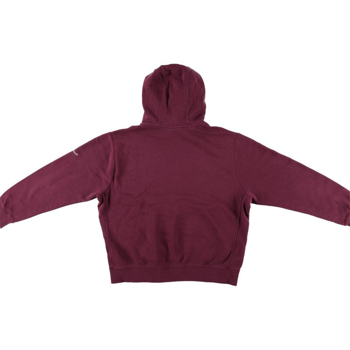 Nike Microsoft Advertising Pullover Hoodie, Men's Size L cotton burgundy type Vintage Second Hand