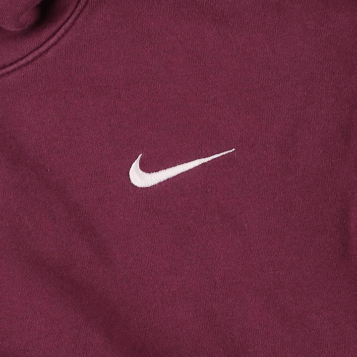 Nike Microsoft Advertising Pullover Hoodie, Men's Size L cotton burgundy type Vintage Second Hand