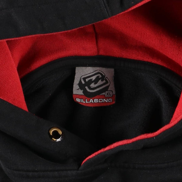 Vintage 90'S Billabong BILA BONG sweatshirt pullover hoodie, men's size XL cotton black type Vintage Second Hand