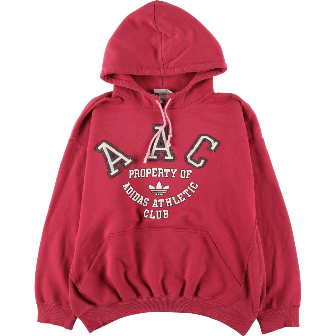 Vintage Adidas sweatshirt pullover hoodie, men's size XL unclear red type Vintage Second Hand