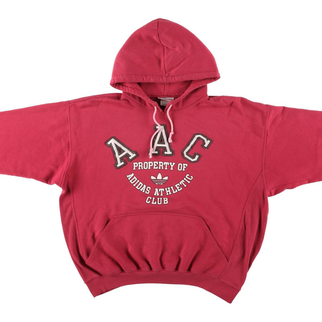 Vintage Adidas sweatshirt pullover hoodie, men's size XL unclear red type Vintage Second Hand
