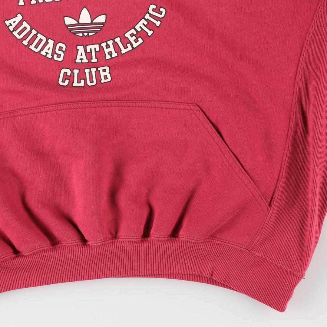 Vintage Adidas sweatshirt pullover hoodie, men's size XL unclear red type Vintage Second Hand