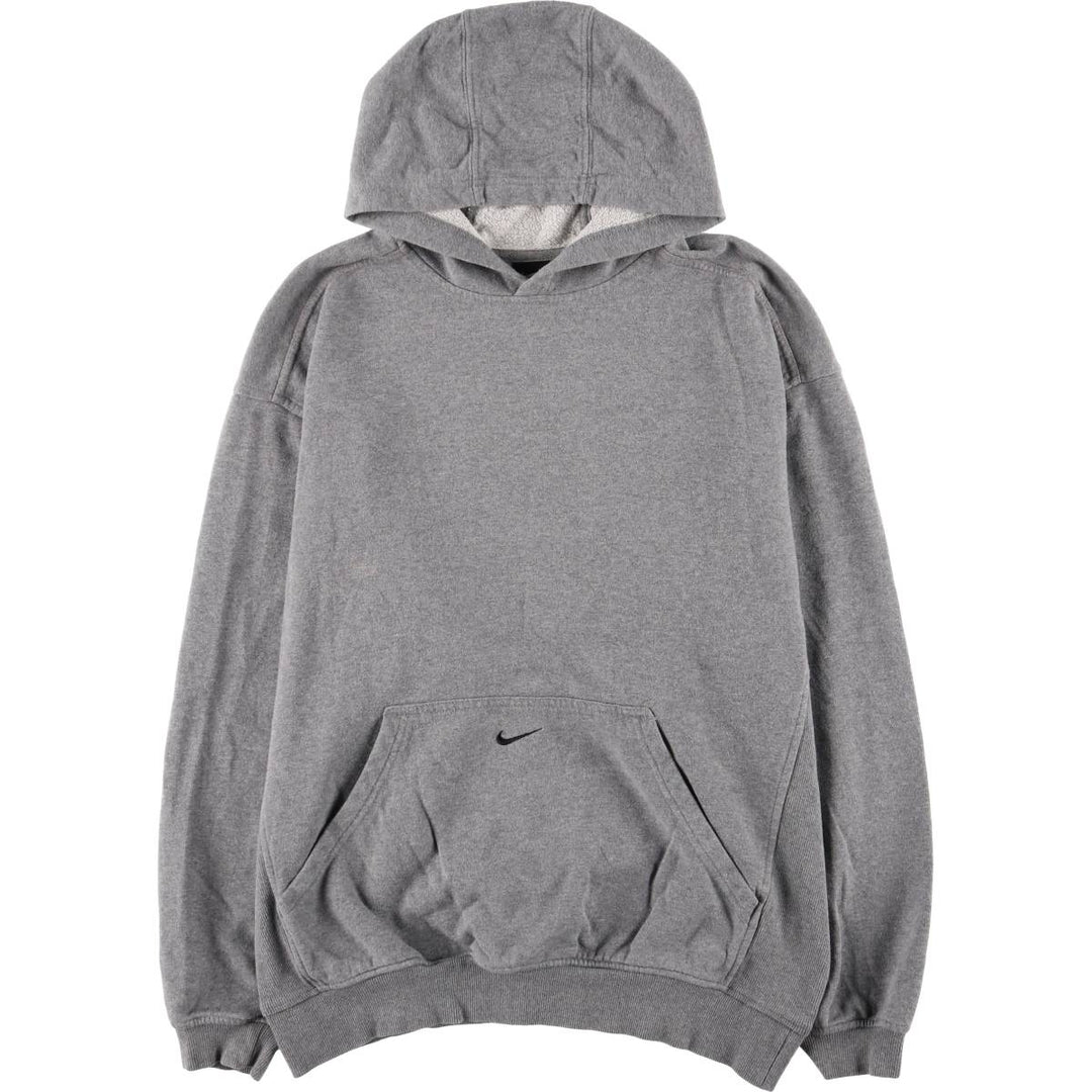 Nike Center Logo Sweat Pullover Hoodie, Men's Size M cotton gray type Vintage Second Hand