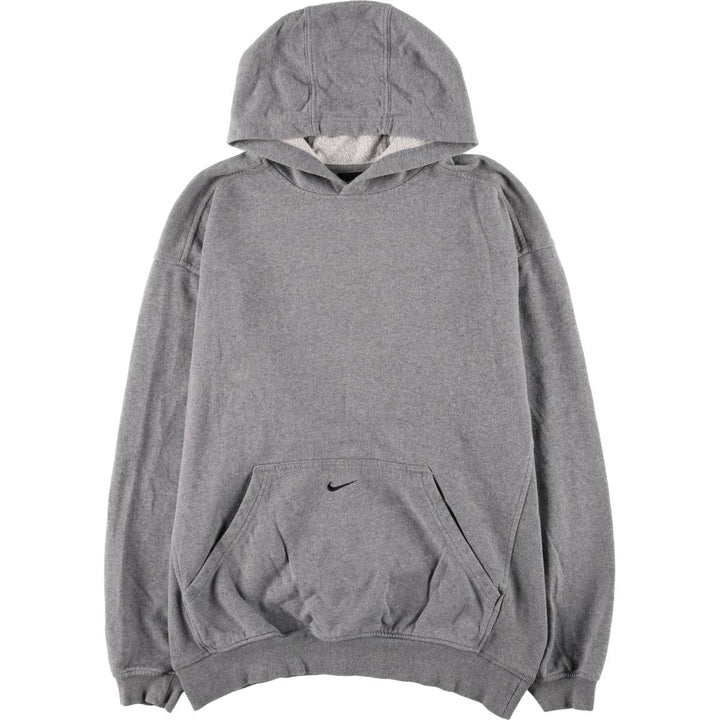 Nike Center Logo Sweat Pullover Hoodie, Men's Size M cotton gray type Vintage Second Hand