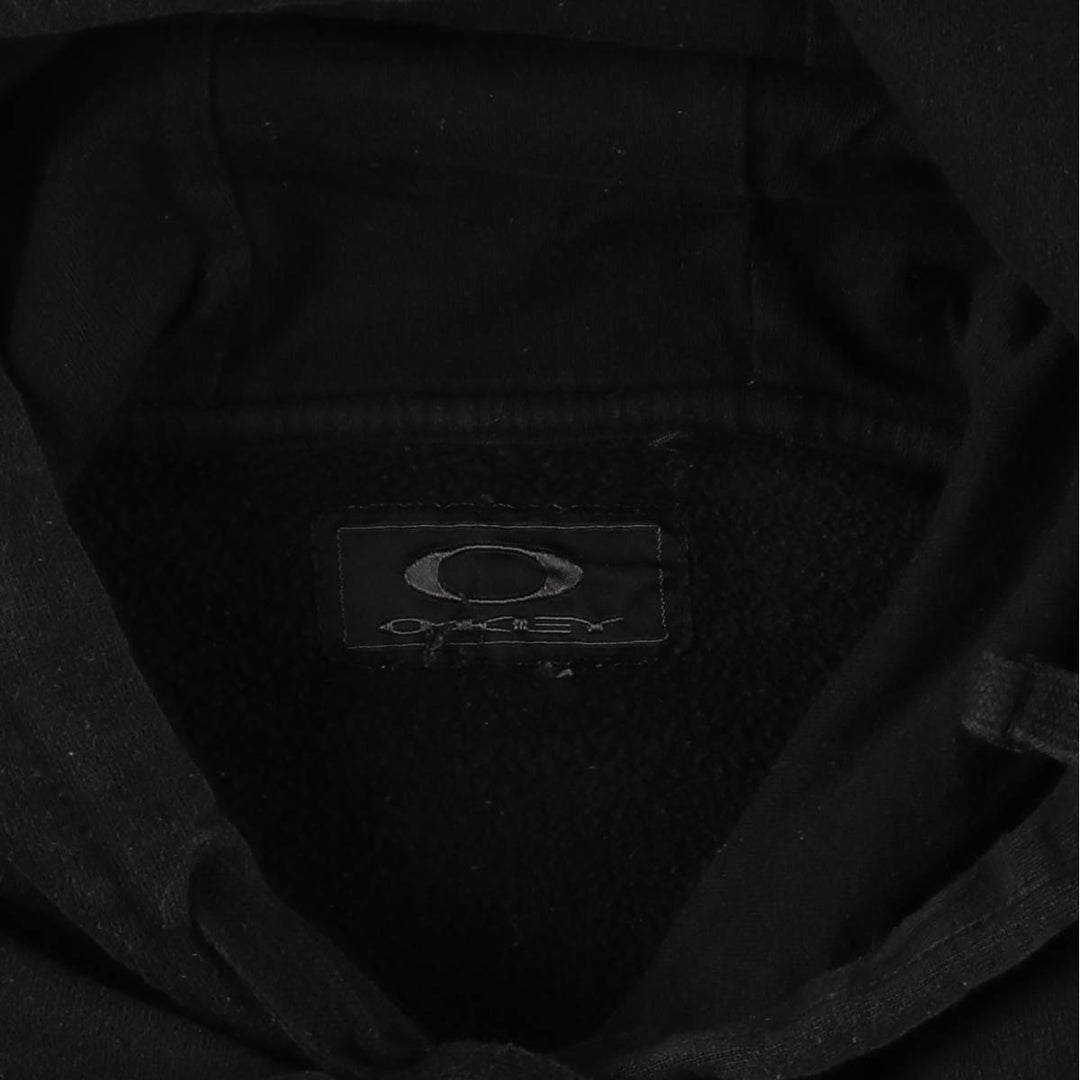2000'S Oakley sweatshirt pullover hoodie, men's size M cotton black type Vintage Second Hand